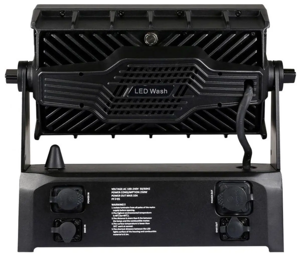 Projector Evolights 18X15W RGBW Zoom (Black)