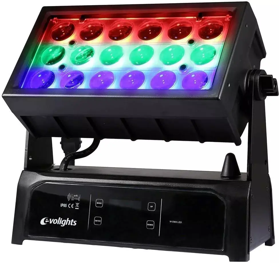 Projector Evolights 18X15W RGBW Zoom (Black)
