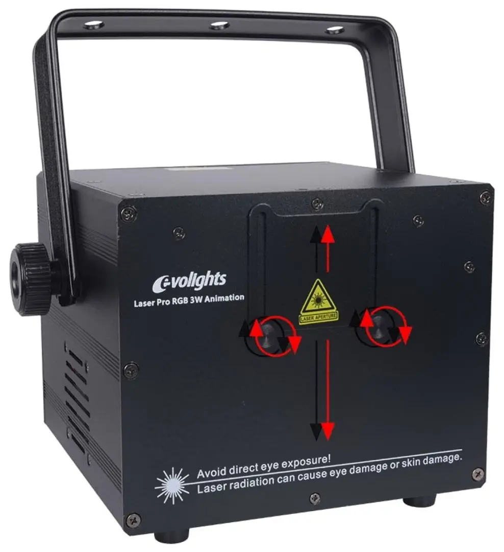 Efect de lumina Evolights Laser Pro RGB 3W Animation V2 (Black)