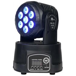 Moving Head Light4Me Compact MH 7x8W (Black) Thumb