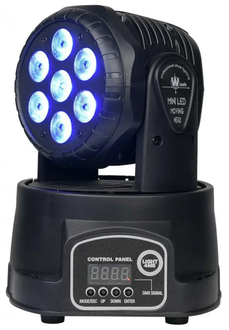 Moving Head Light4Me Compact MH 7x8W (Black)