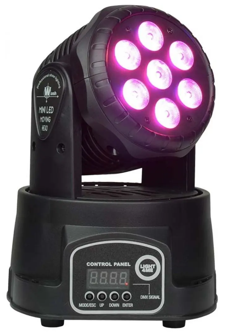 Moving Head Light4Me Compact MH 7x8W (Black)
