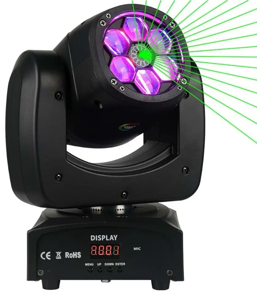 Moving Head Light4Me Wizard (Black)