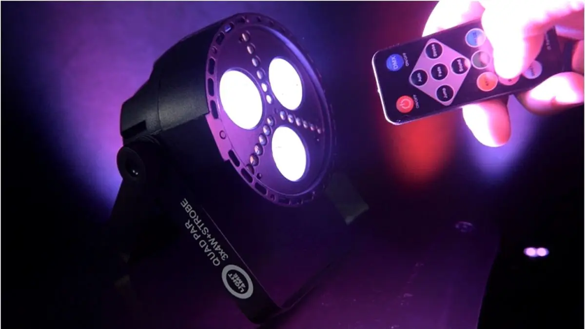 Proiector Light4Me Quad Par Strobe (Black)