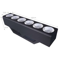 Bara LED Light4Me Hexa Sun (Black) Thumb