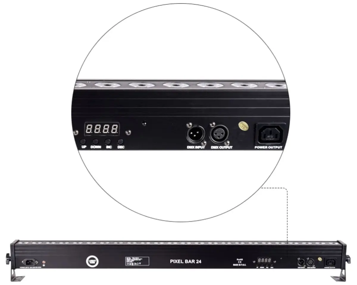 Bara LED Light4Me Pixel 24x3W MKIII IR (Black)