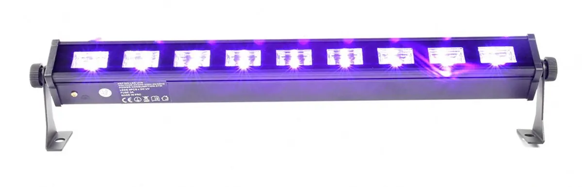 Bara LED Light4Me UV 9 + White (Black)