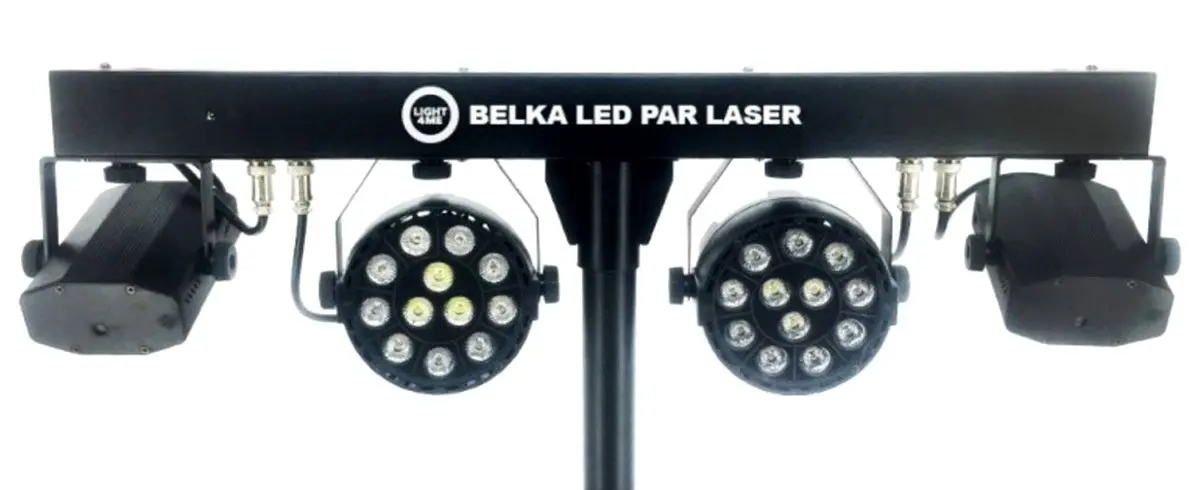 Sistem de iluminare Light4Me LED Par Laser (Black)