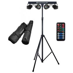 Sistem de iluminare Light4Me LED Par Laser (Black)