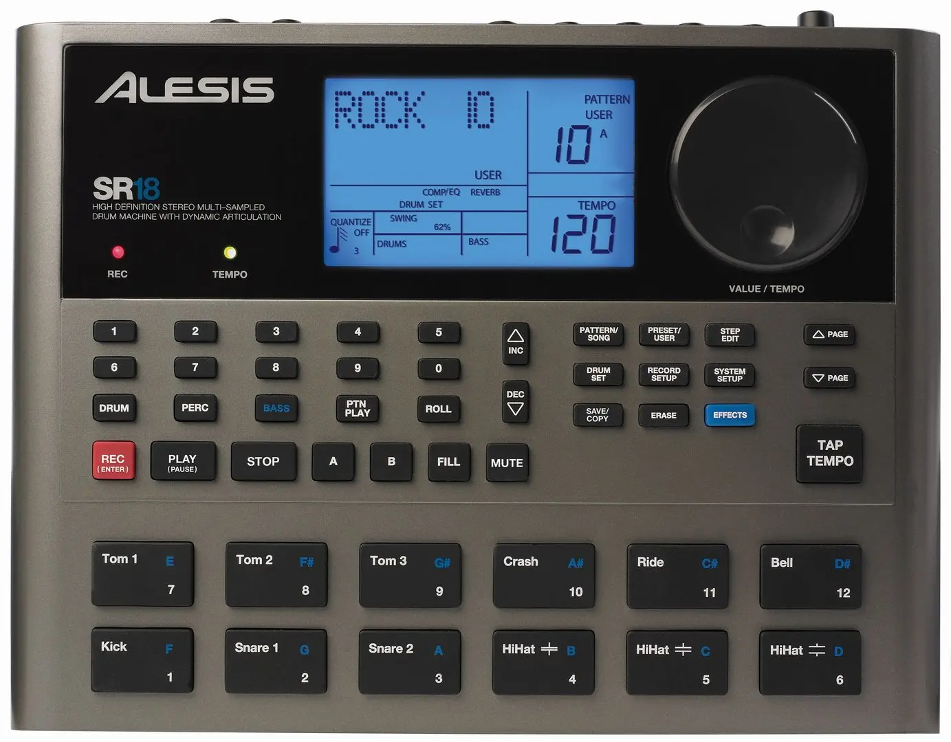 Sintetizator de ritm Alesis SR18 (Grey)