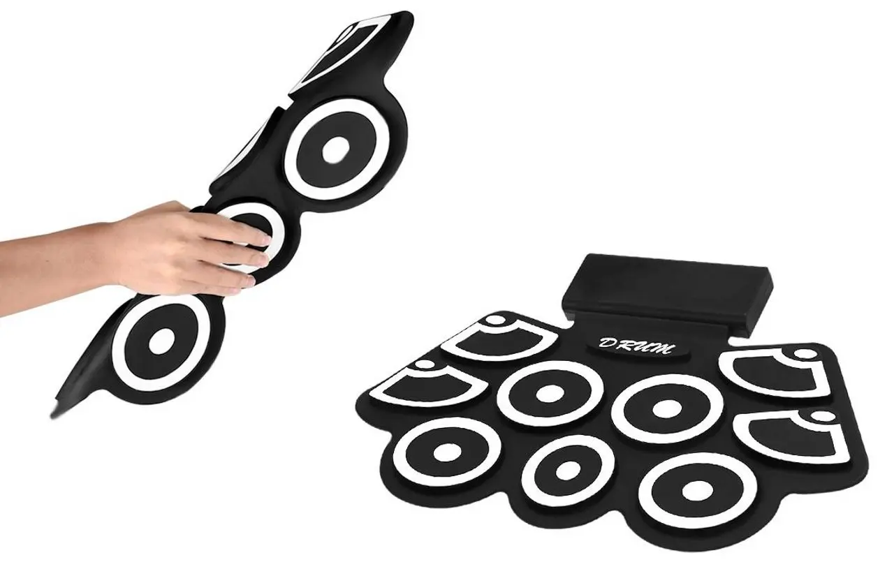 Set de tobe electronice portabil Costway TY576047DE (Black)