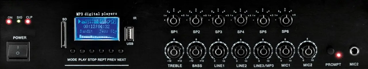 Mixer-amplificator SAL MPA 120BT (Black)