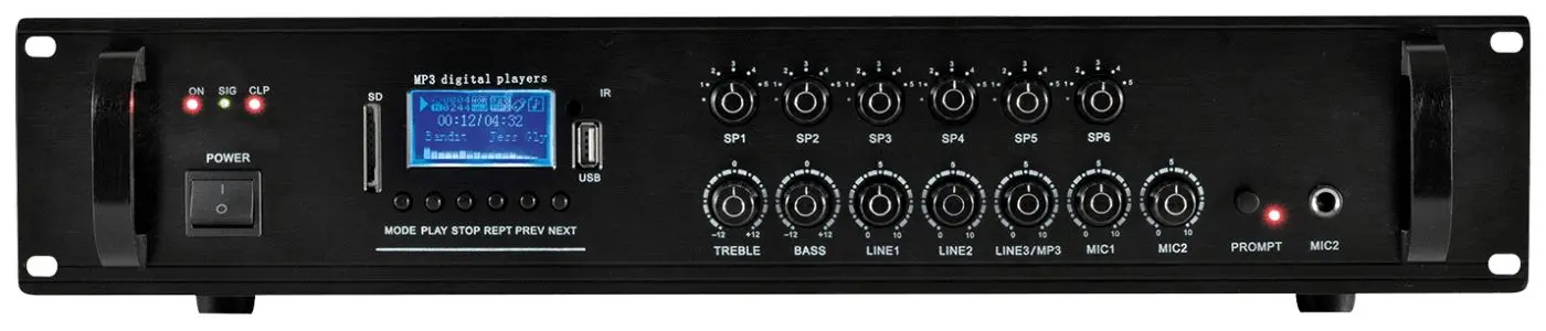 Mixer-amplificator SAL MPA 120BT (Black)