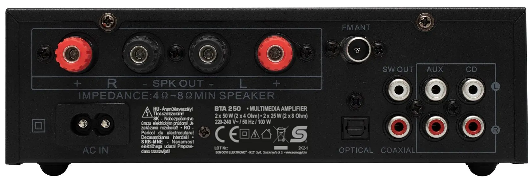 Amplificator SAL BT-FM-USB BTA 250 (Black)