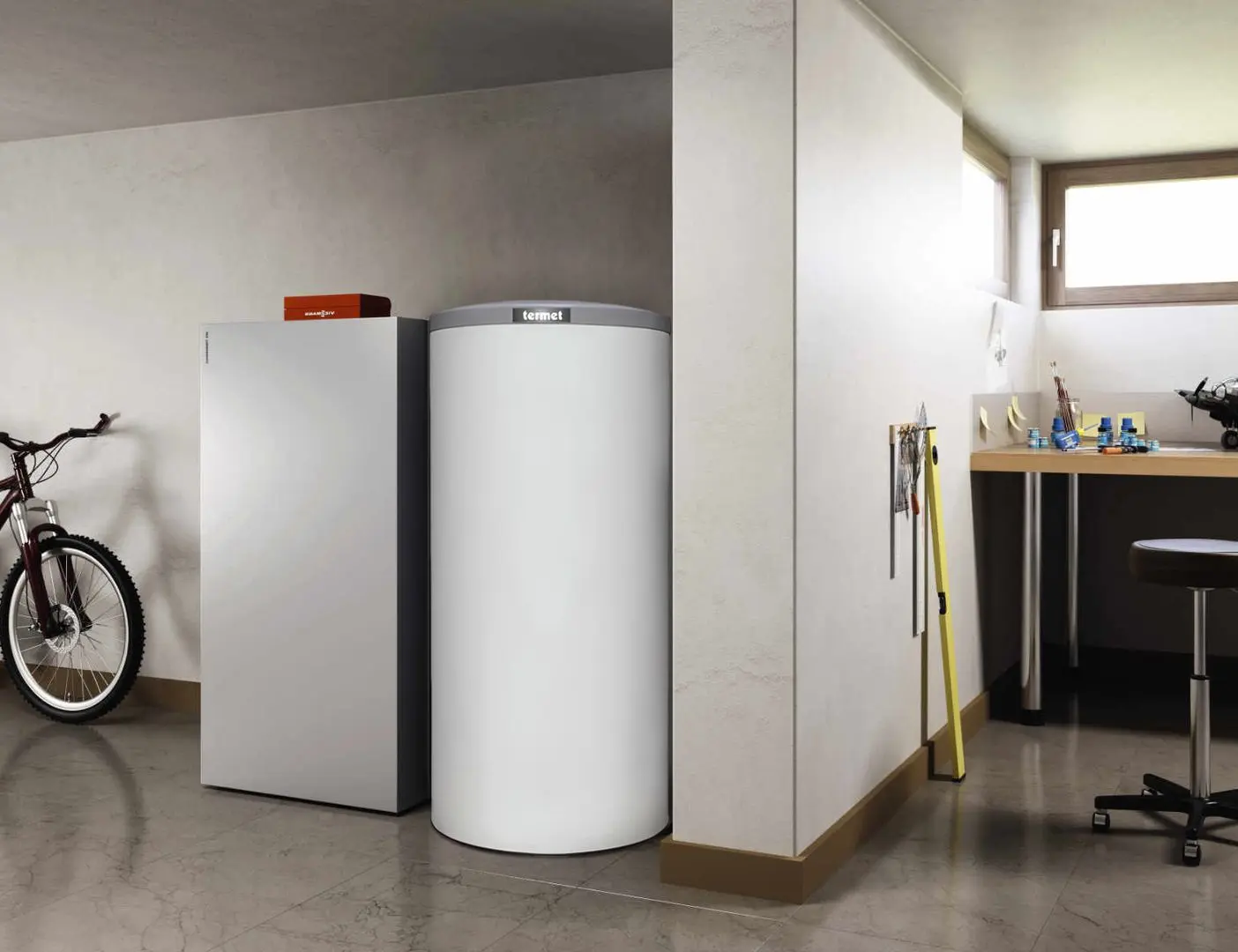 Бойлер косвенного нагрева Termet ZWU 200/N Plus (White)