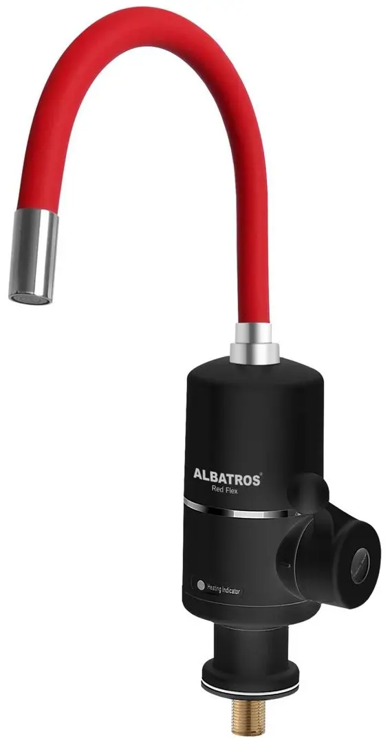 Robinet-incalzitor de apa Albatros Red Flex (Black/Red)