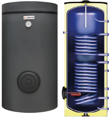 Rezervor de incalzire indirecta Apamet Elite Double Serpentine 200LT