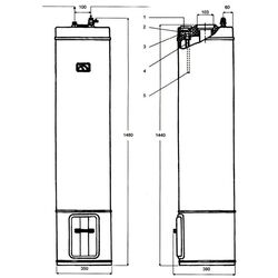 Boiler cu cuptor Ariston SL 80/3 (White) Thumb