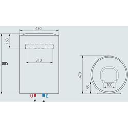 Boiler electric Ariston Lydos Eco 100 V 2K EU (White) Thumb