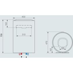Boiler electric Ariston Lydos Eco 80 V 2K EU (White) Thumb