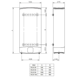 Boiler electric Ariston Velis EVO 100 EU (White) Thumb