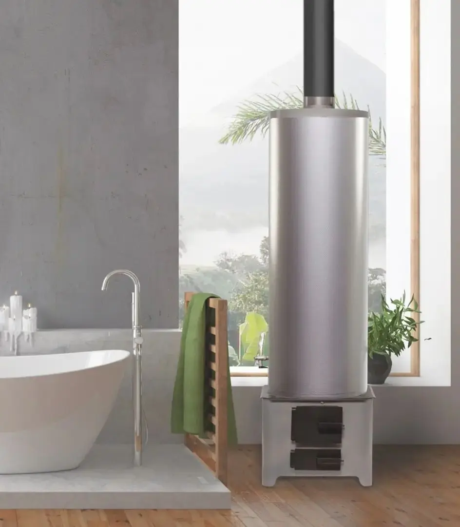 Boiler cu cuptor FM Group 70 L (Silver/Black)