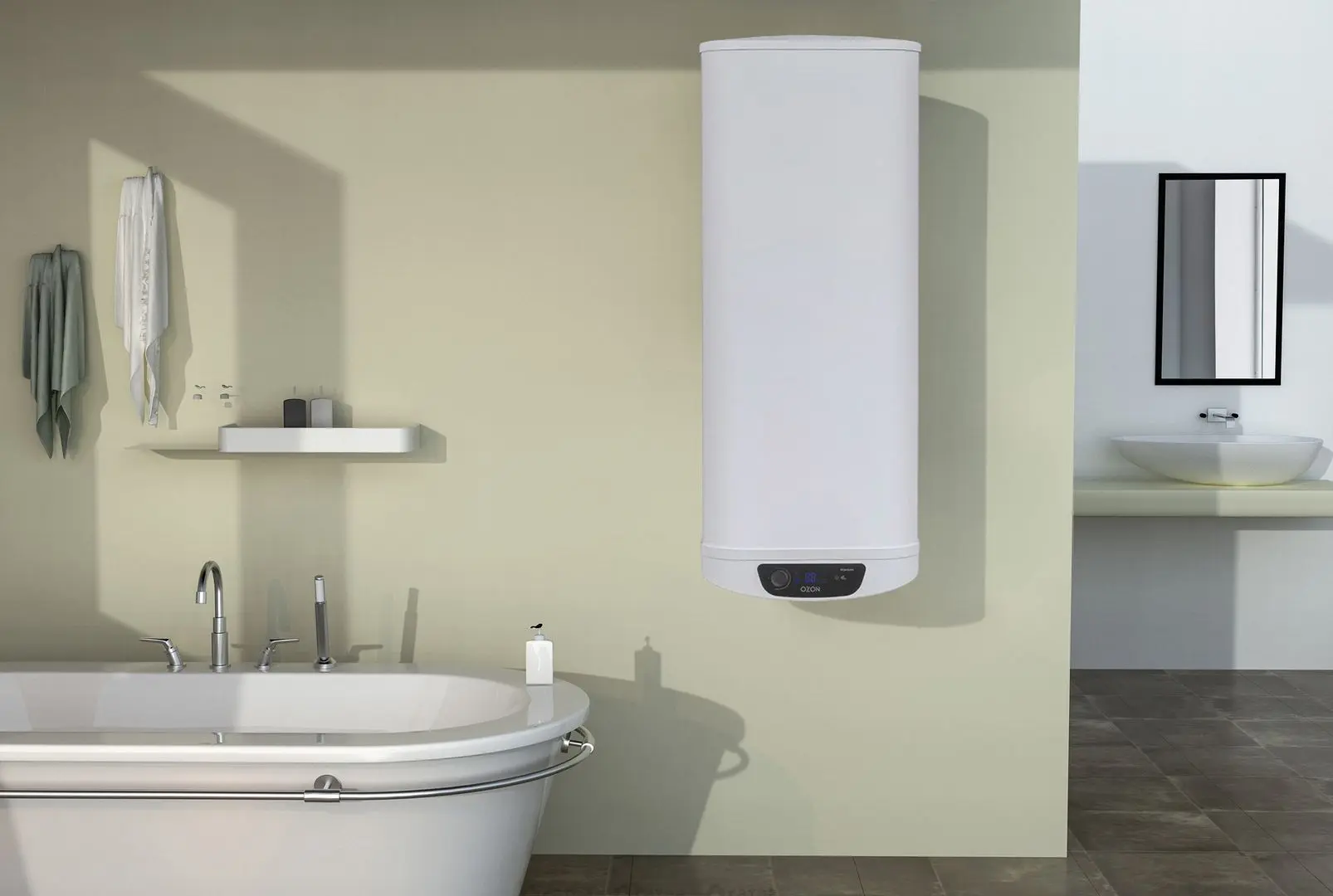 Boiler electric Ozon OZ100SQ20D (White)