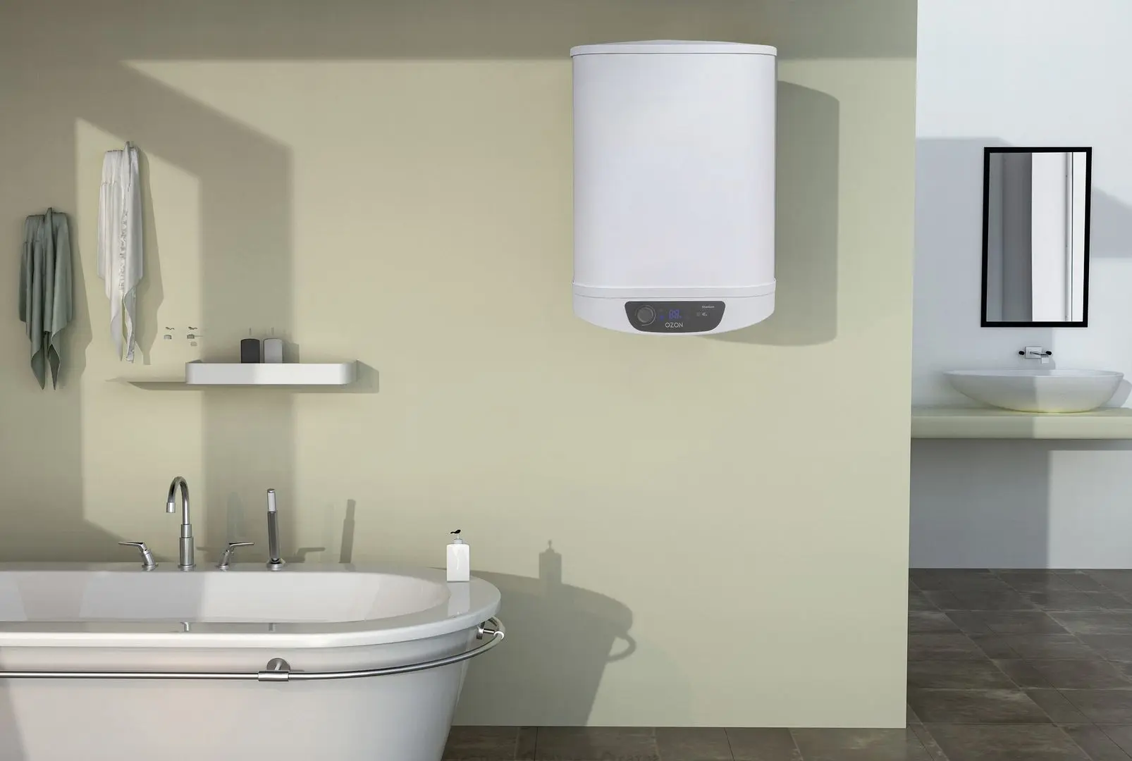 Boiler electric Ozon OZ50SQ20D (White)