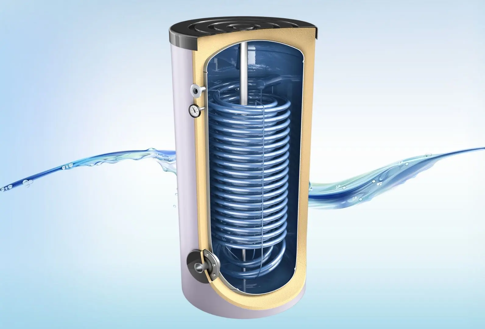 Boiler cu incalzire indirecta Tesy EV 2x4 2x9 S2 200 60 HP - 3