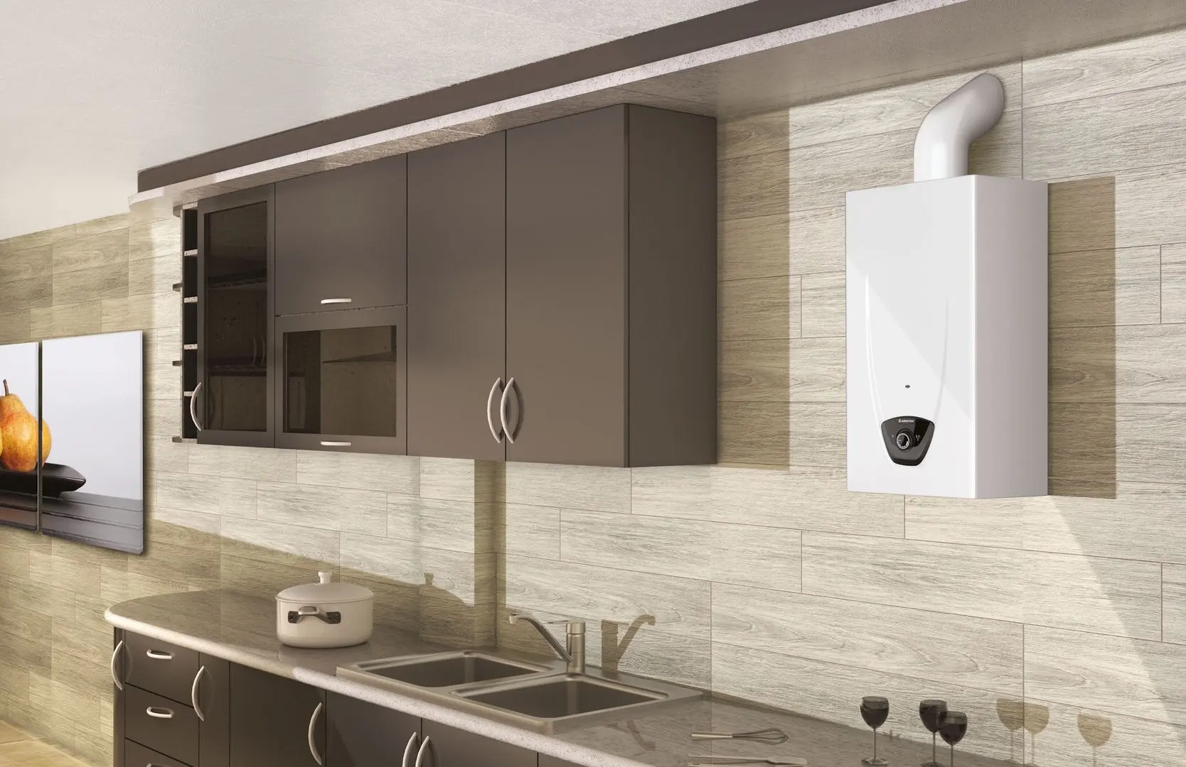 Газовый проточный водонагреватель Ariston Fast Evo X Ont 11 NG EU (White) - 3