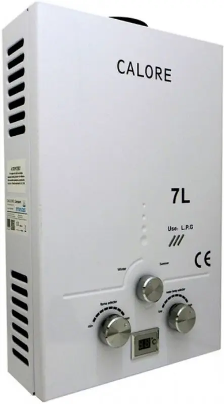 Газовый проточный водонагреватель Calore 7L (White) - 2
