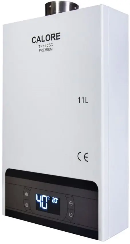 Газовый проточный водонагреватель Calore FCSC11 Premium (White/Black) - 4