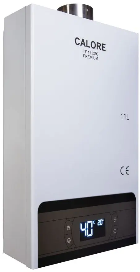 Газовый проточный водонагреватель Calore FCSC11 Premium (White/Black) - 3