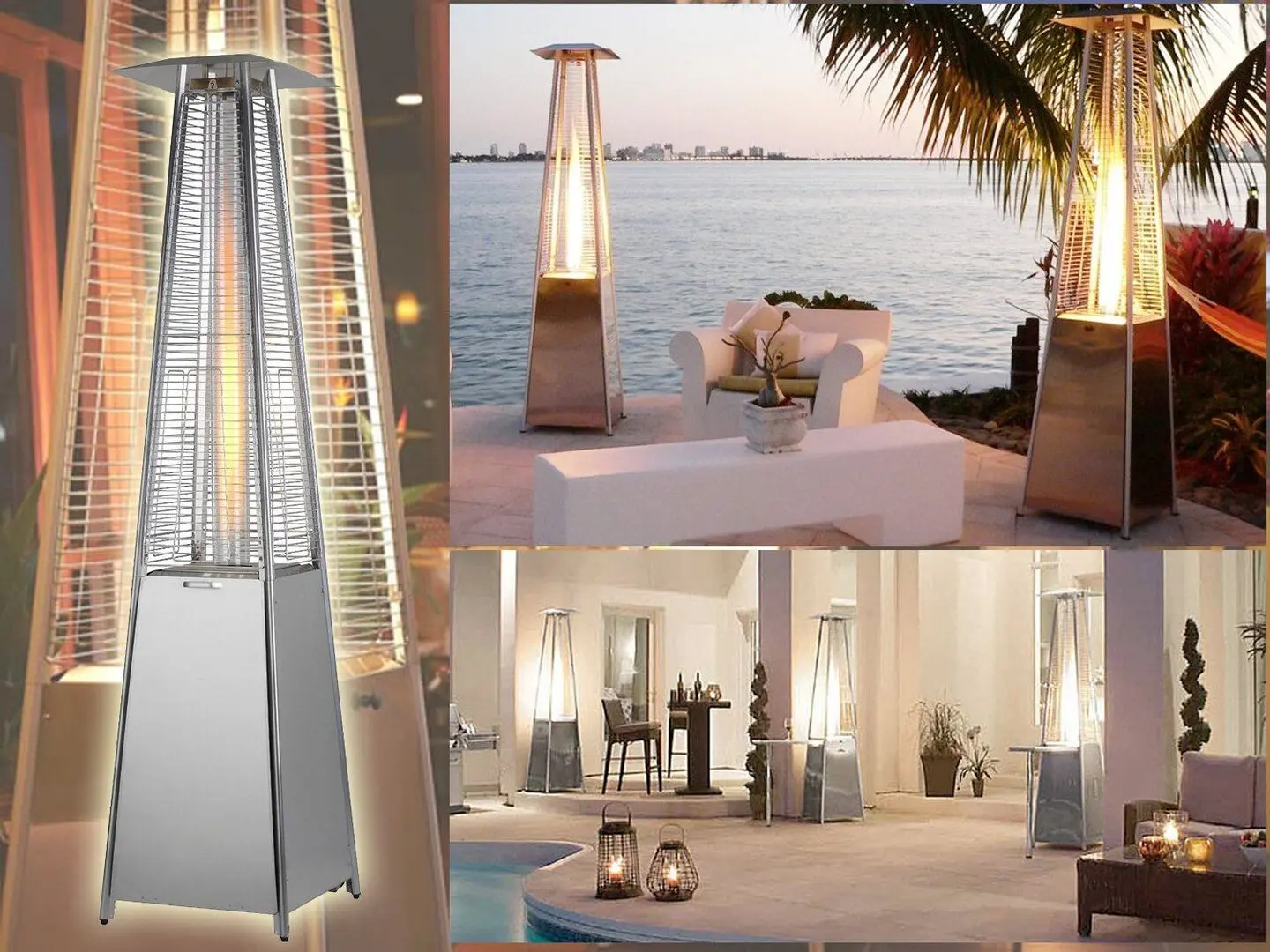 Газовый обогреватель Activa Pyramide Cheops 13600 (Inox) - 6