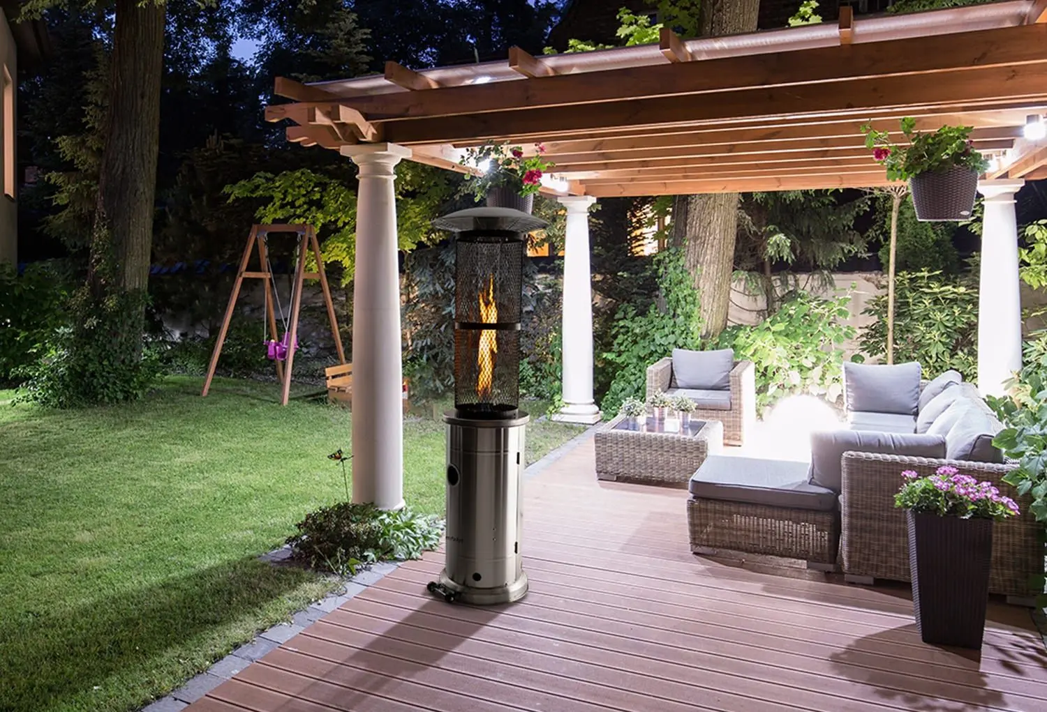 Уличный газовый обогреватель Blumfeldt Goldflame (Silver) - 8