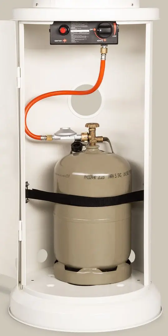 Уличный газовый обогреватель Blumfeldt Goldflame (White) - 5