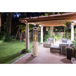 Уличный газовый обогреватель Blumfeldt Goldflame (White) Thumb