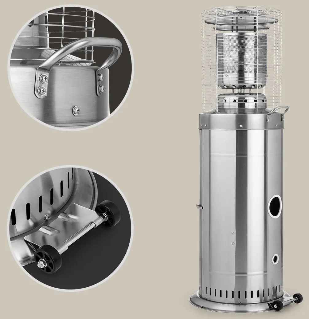 Incalzitor pe gaz exterior Blumfeldt Heatwave (Silver)