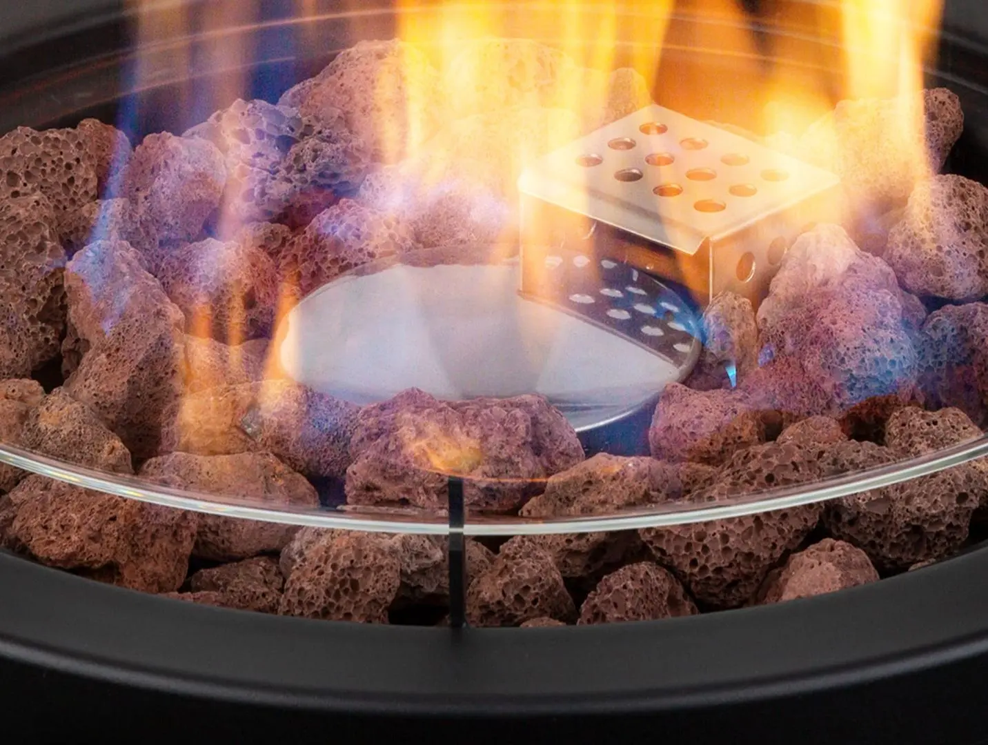 Уличный газовый обогреватель Blumfeldt Lavastone (Black) - 4