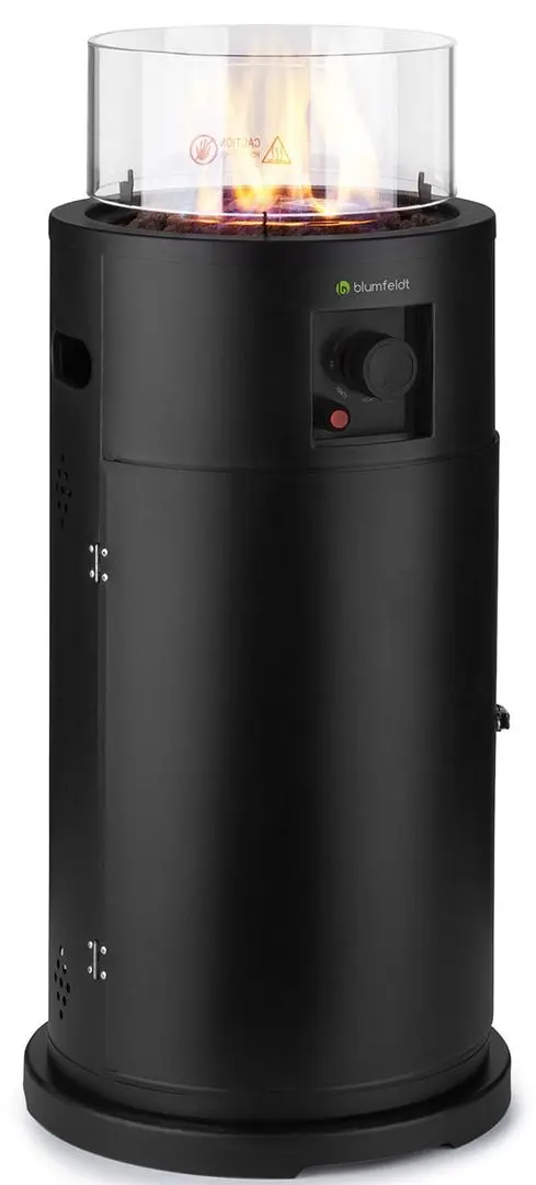 Уличный газовый обогреватель Blumfeldt Lavastone (Black)