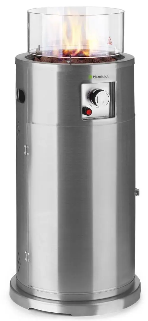Incalzitor pe gaz exterior Blumfeldt Lavastone (Silver)