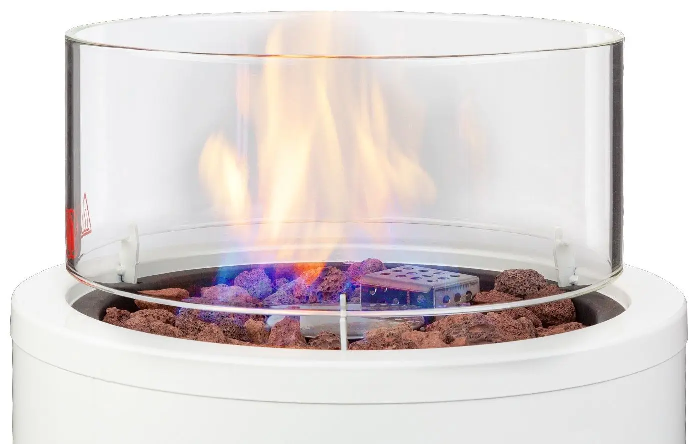 Incalzitor pe gaz exterior Blumfeldt Lavastone (White)