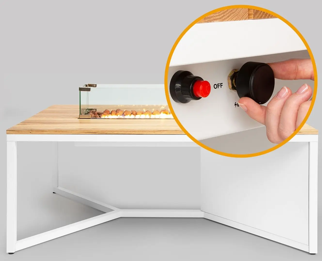 Incalzitor pe gaz exterior Blumfeldt Tofino (White)