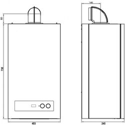 Газовый котел Airfel Digifel Duo 36 kw (White) Thumb