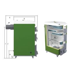 Cazan pe combustibil solid Drewmet Drex 14 kW Thumb