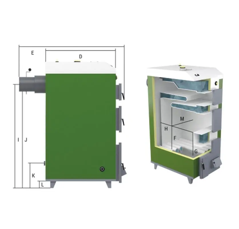 Cazan pe combustibil solid Drewmet Drex 14 kW