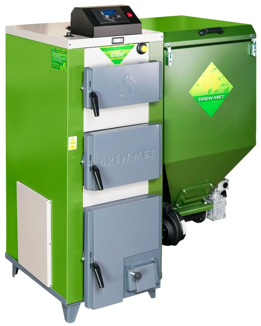 Твердотопливный котел Drewmet Eco-Prim Kompact 27 2.5 U (Green/Grey)