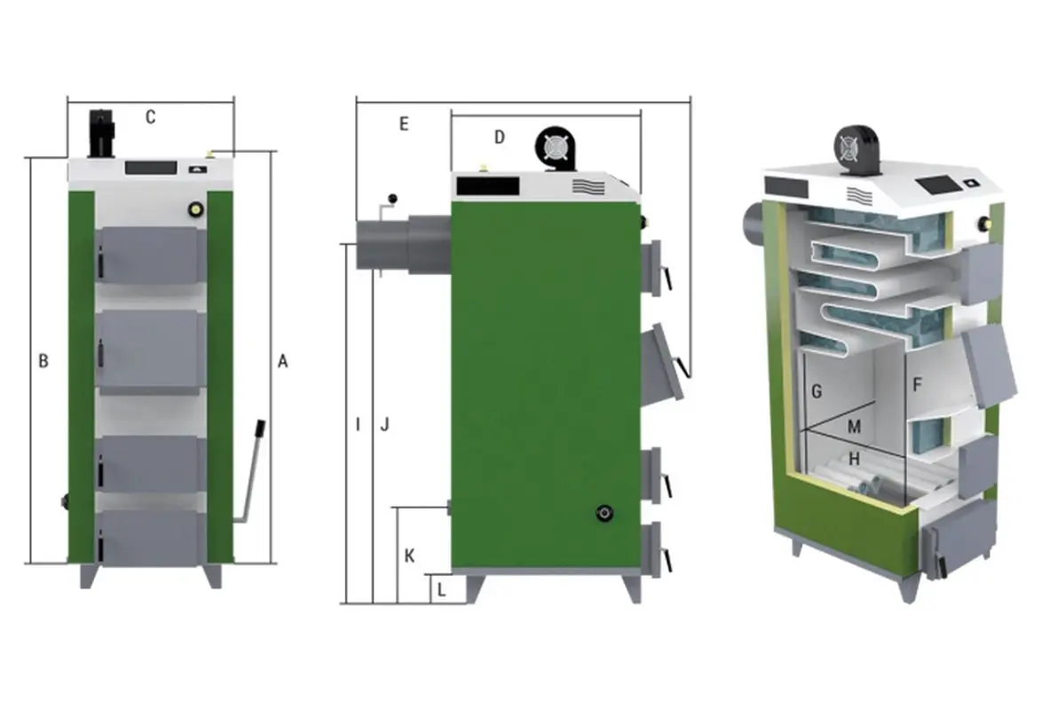 Cazan pe combustibil solid Drewmet MJ-1NM 14 kW 1.3 - 3