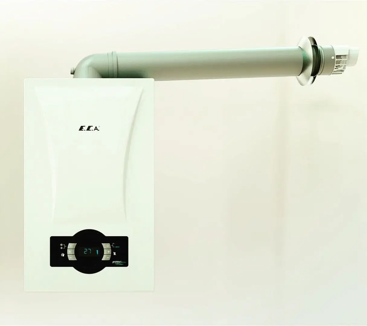 Cazan pe gaz E.C.A. Proteus Premix 24 kW (White/Black)