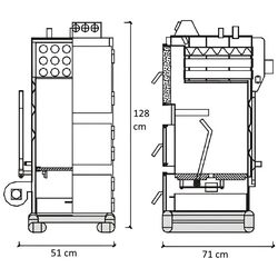 Cazan pe combustibil solid Emtas EK3G-25 Thumb